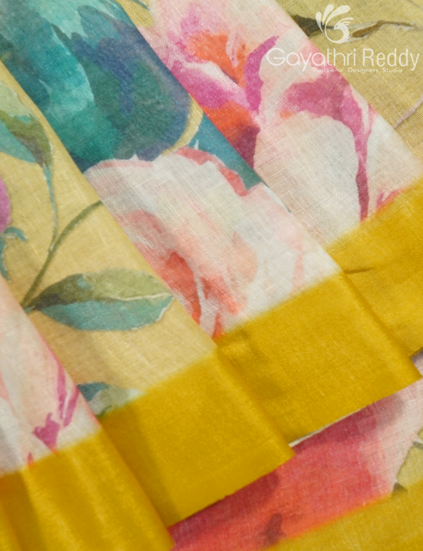 PURE LINEN SAREE-L1435