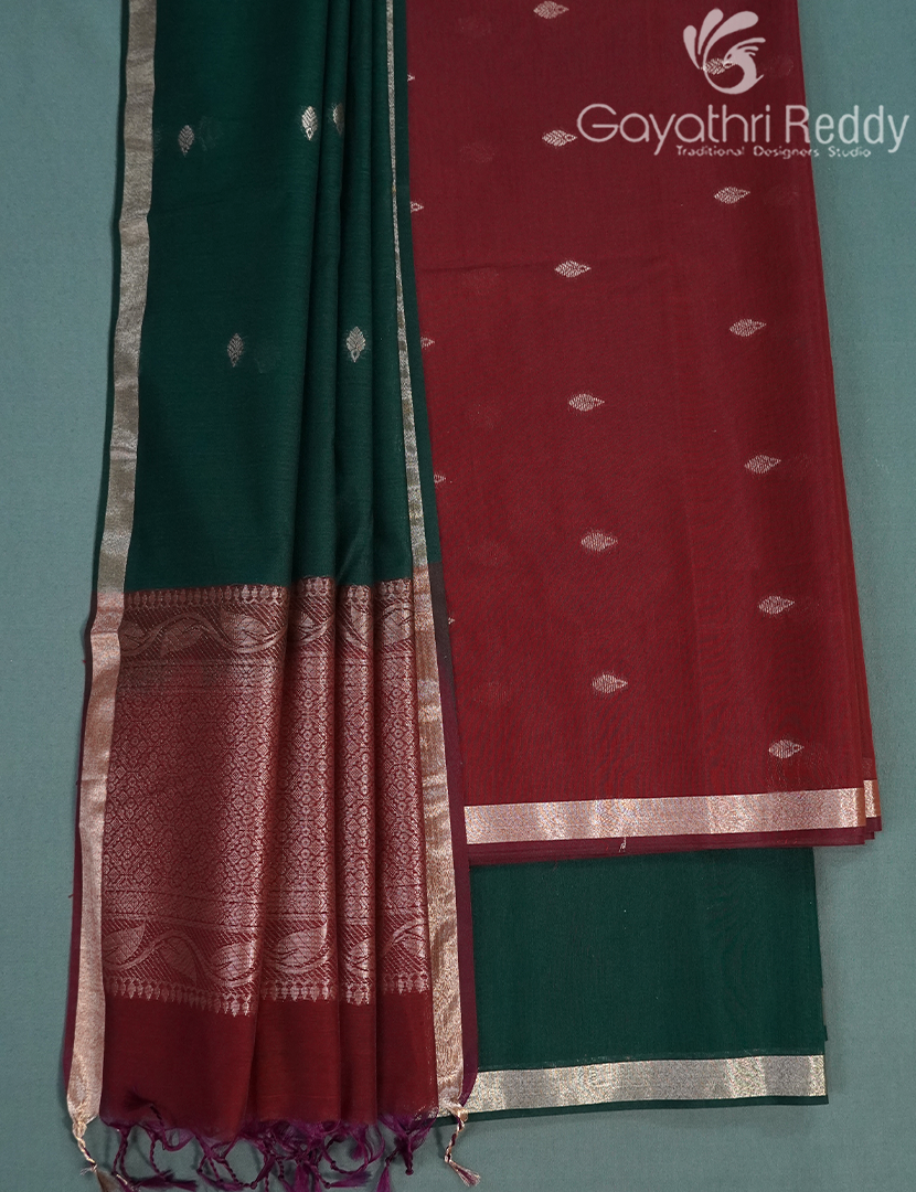 PURE KANCHI PATTU (D.M) 3PC-KPDM44