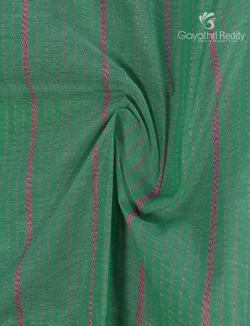 Pure Handloom Cotton Saree in Sea Green