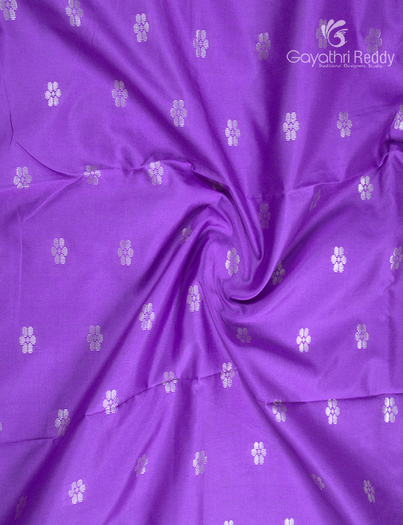 Semi Banaras Katan Silk Saree in Lavender