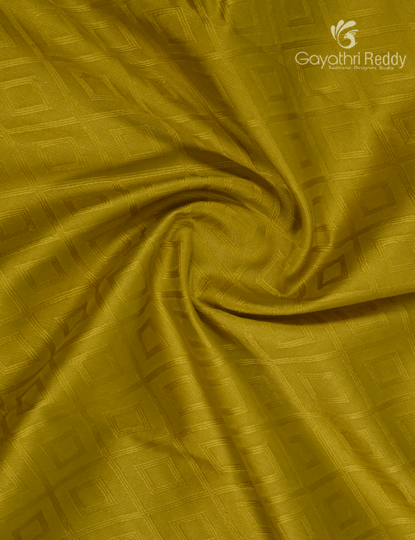Semi Katan Silk Saree in Mehendi Green and Red