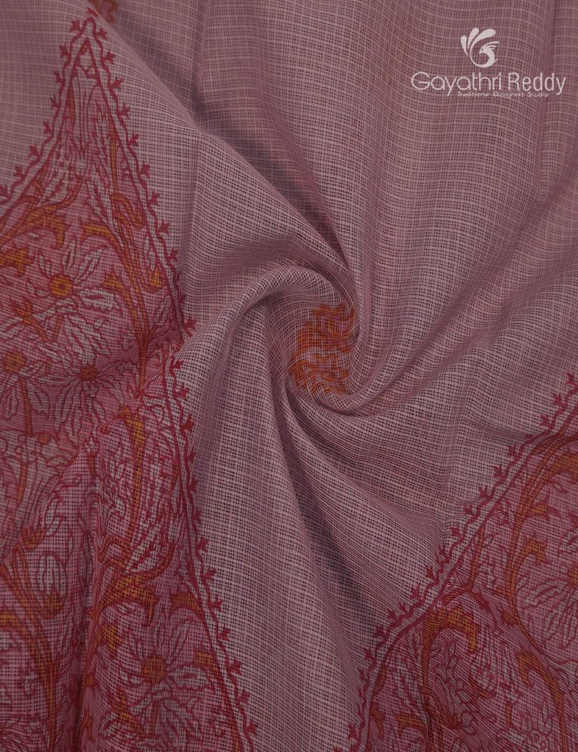 Premium Quality Cotton Kota Saree in Onion and Plum