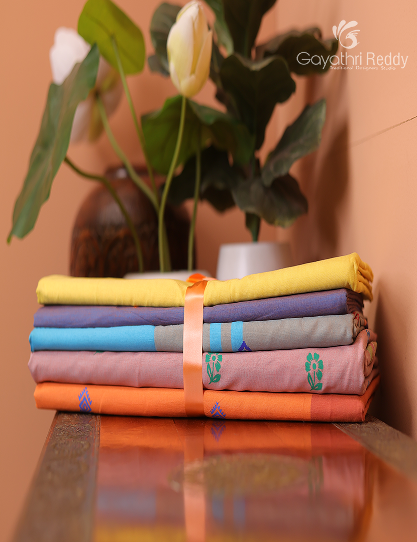 Silk Cotton Sarees Combo ( Set of 5 )