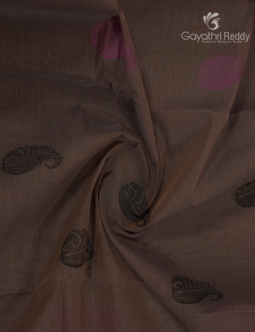Pure Kanchi Cotton Saree in Ash Grey