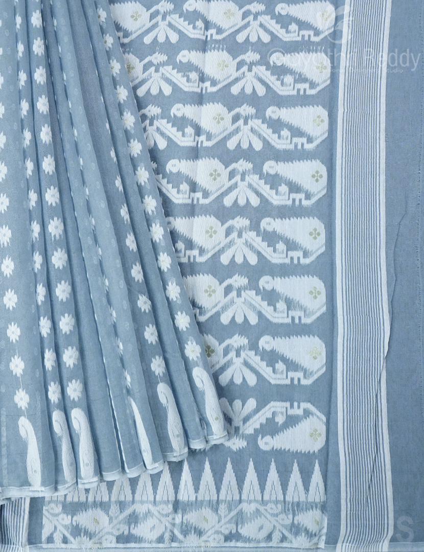 JAMDANI COTTON(WITHOUT BLOUSE)-JMC542