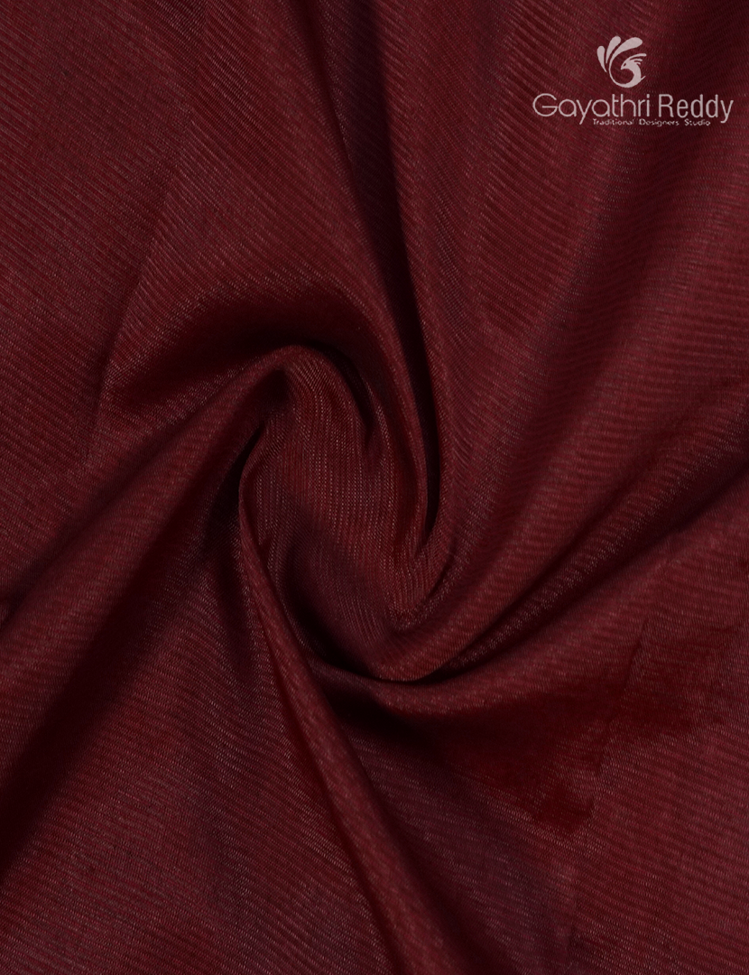 Mangalagiri Pattu Saree in Maroon