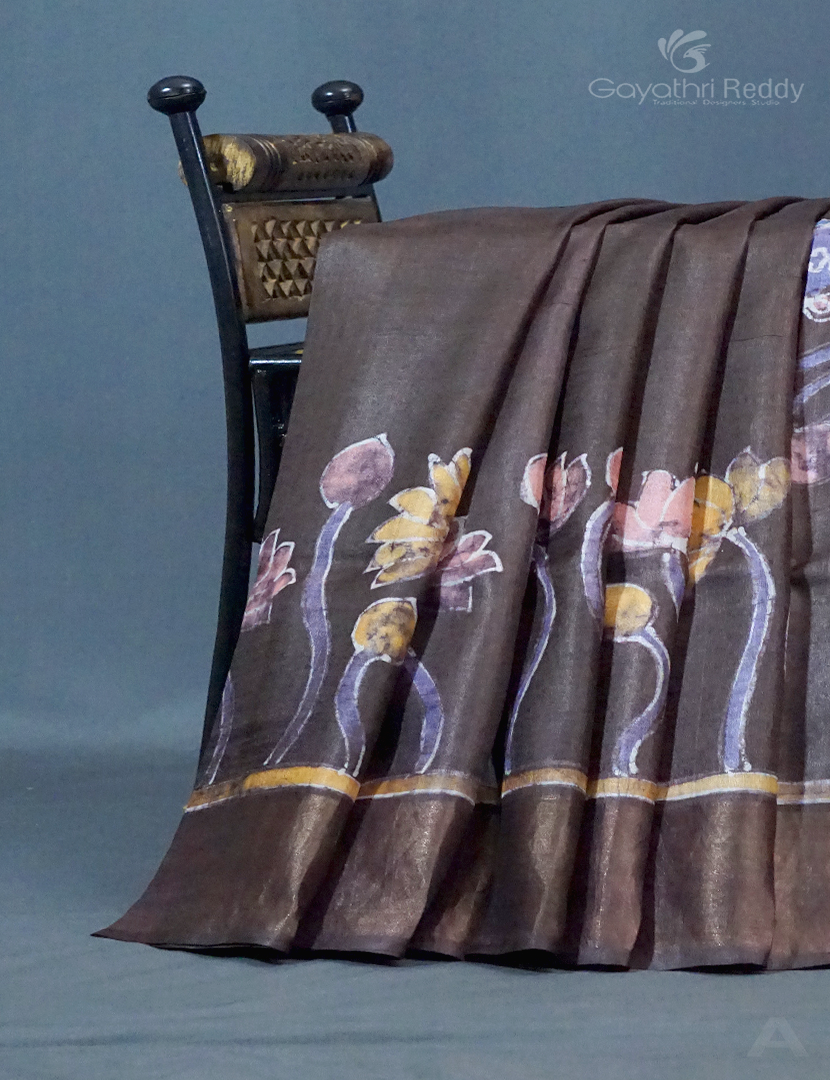 PURE DESI TUSSAR HAND PAINTED-TS826