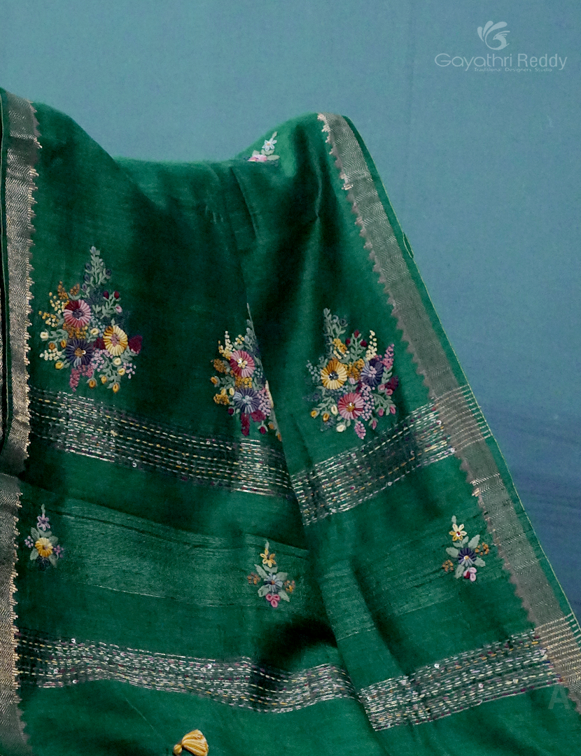 PURE TUSSAR HAND WORK-TS861