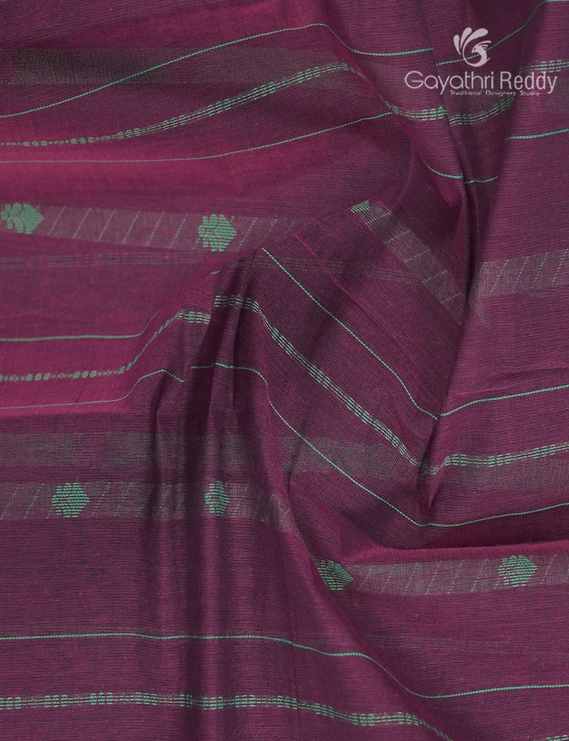 Pure Kanchi Cotton Saree in Magenta