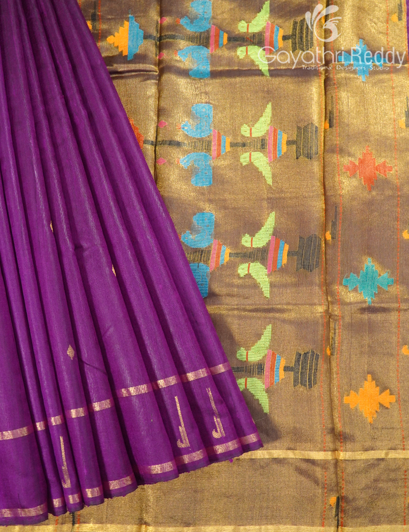 PURE KHADI PATTU SAREE-KHP1281