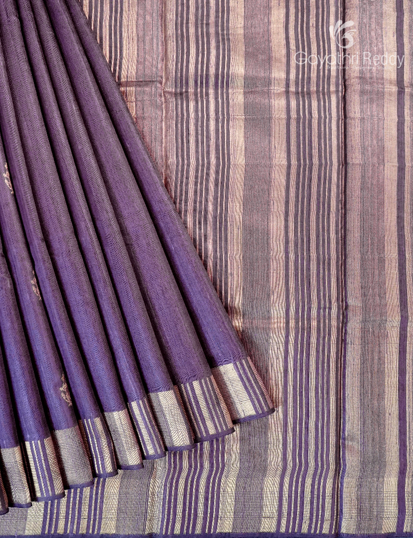 Pure Khadi Pattu Sarees in Violet