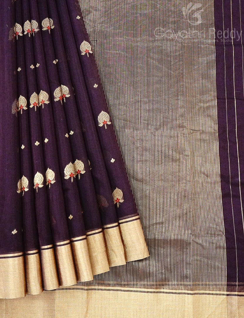 PURE CHANDERI SICO  SAREE-PCS649