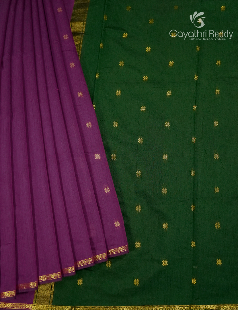 Sico Saree in Purple and Green