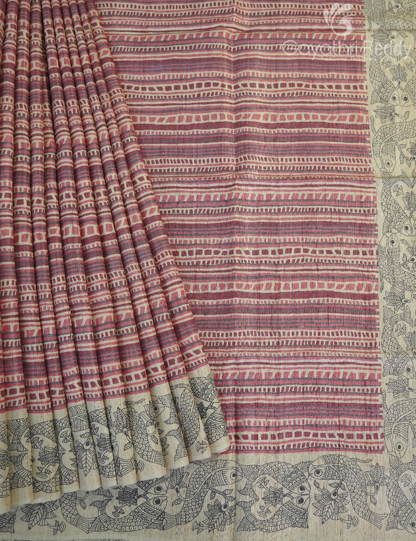 PURE DESI TUSSAR SILK-TS1534