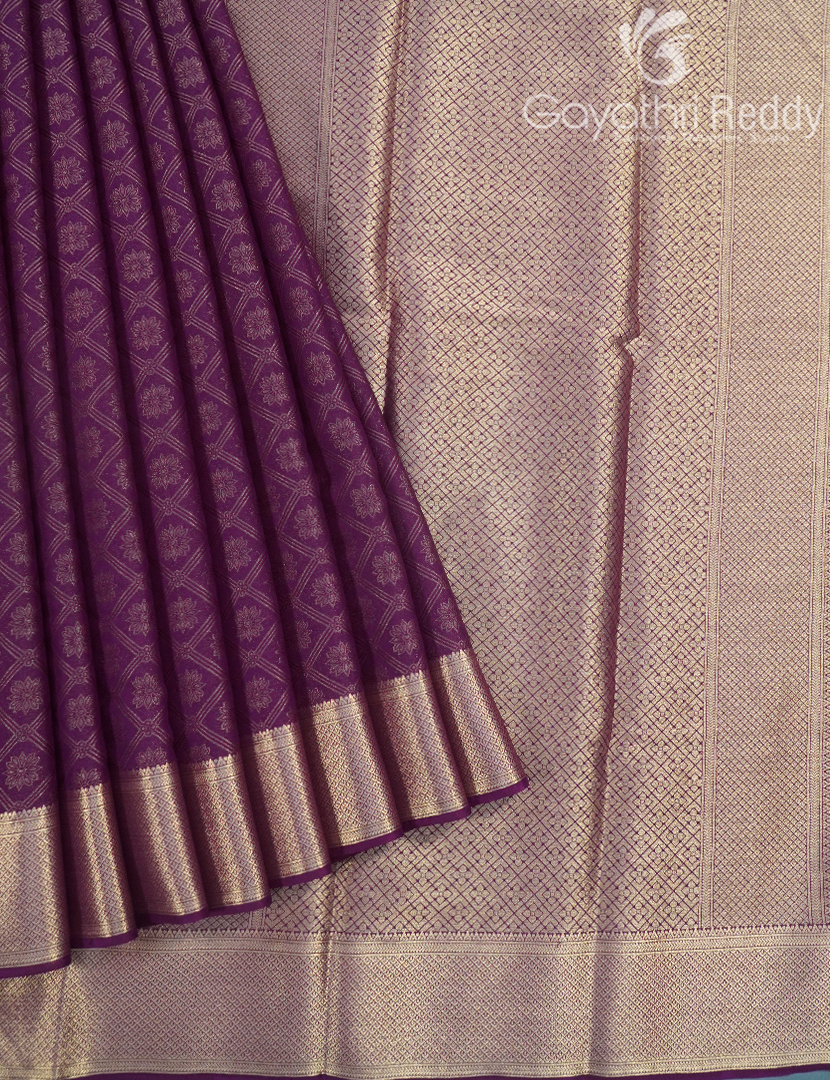 SEMI MYSORE CREPE SAREE-SMC317