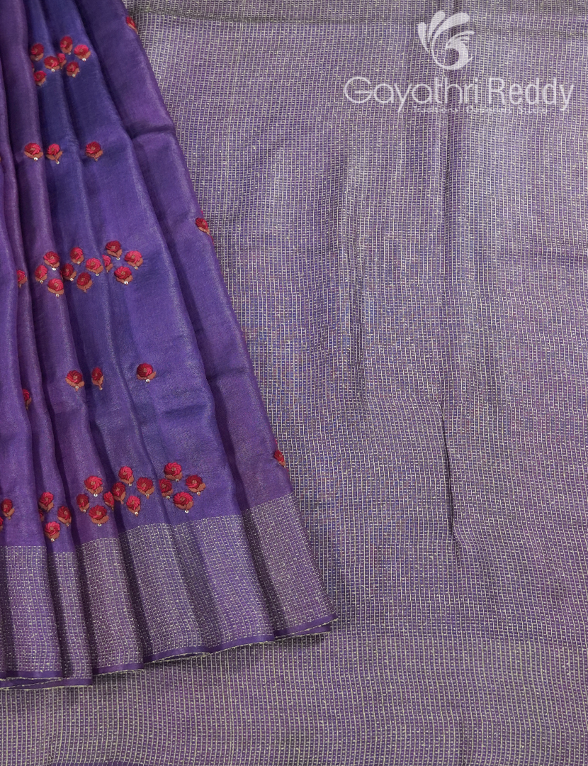 PURE DESI TUSSAR HANDWORK SAREE-TS1577