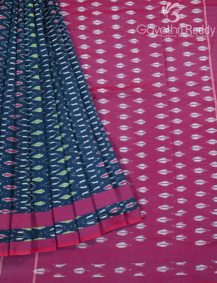 PURE IKKAT COTTON SAREE (N.B)-IKC1141