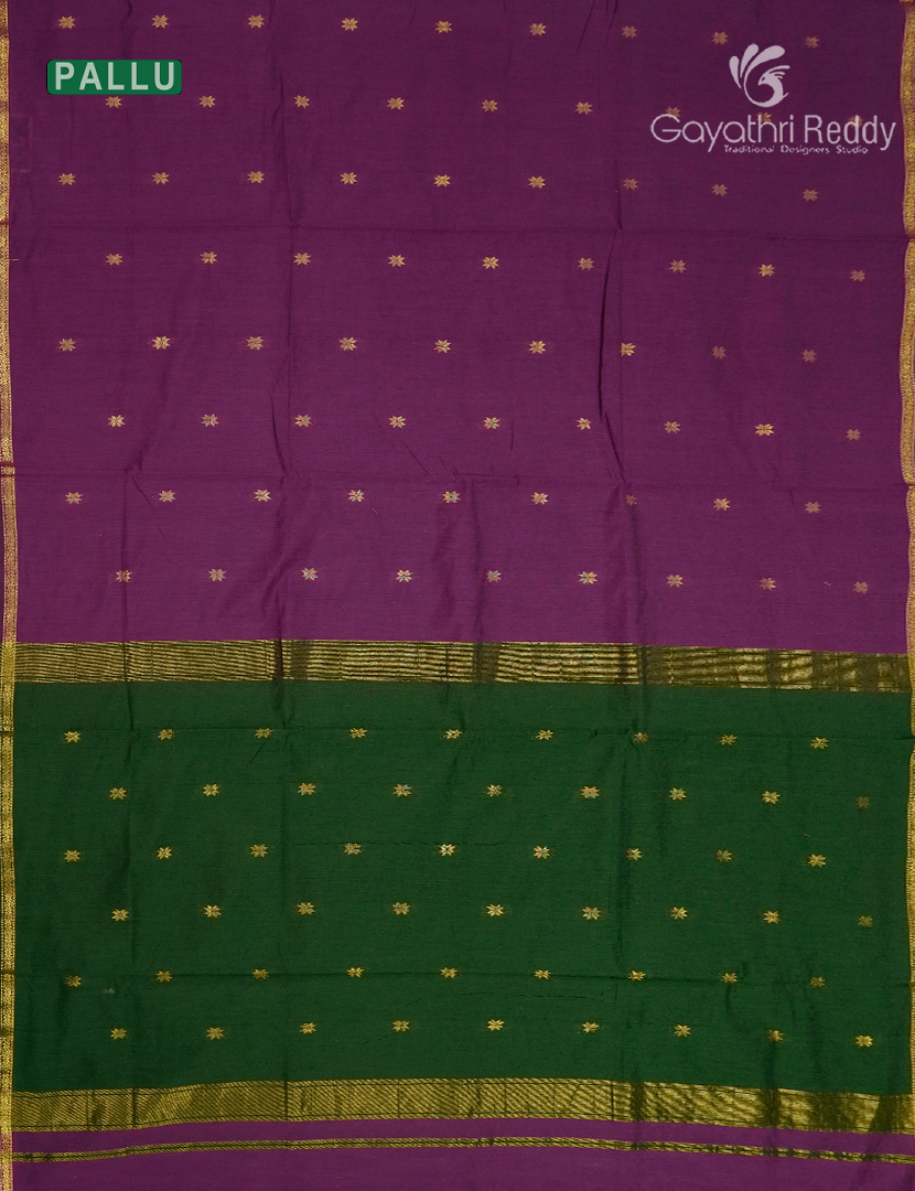 Sico Saree in Purple and Green