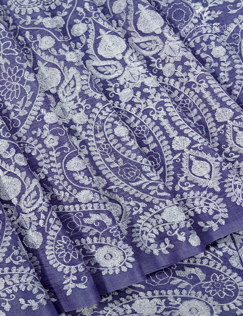 Pure Desi Tussar Fancy Saree in Deep Denim Blue