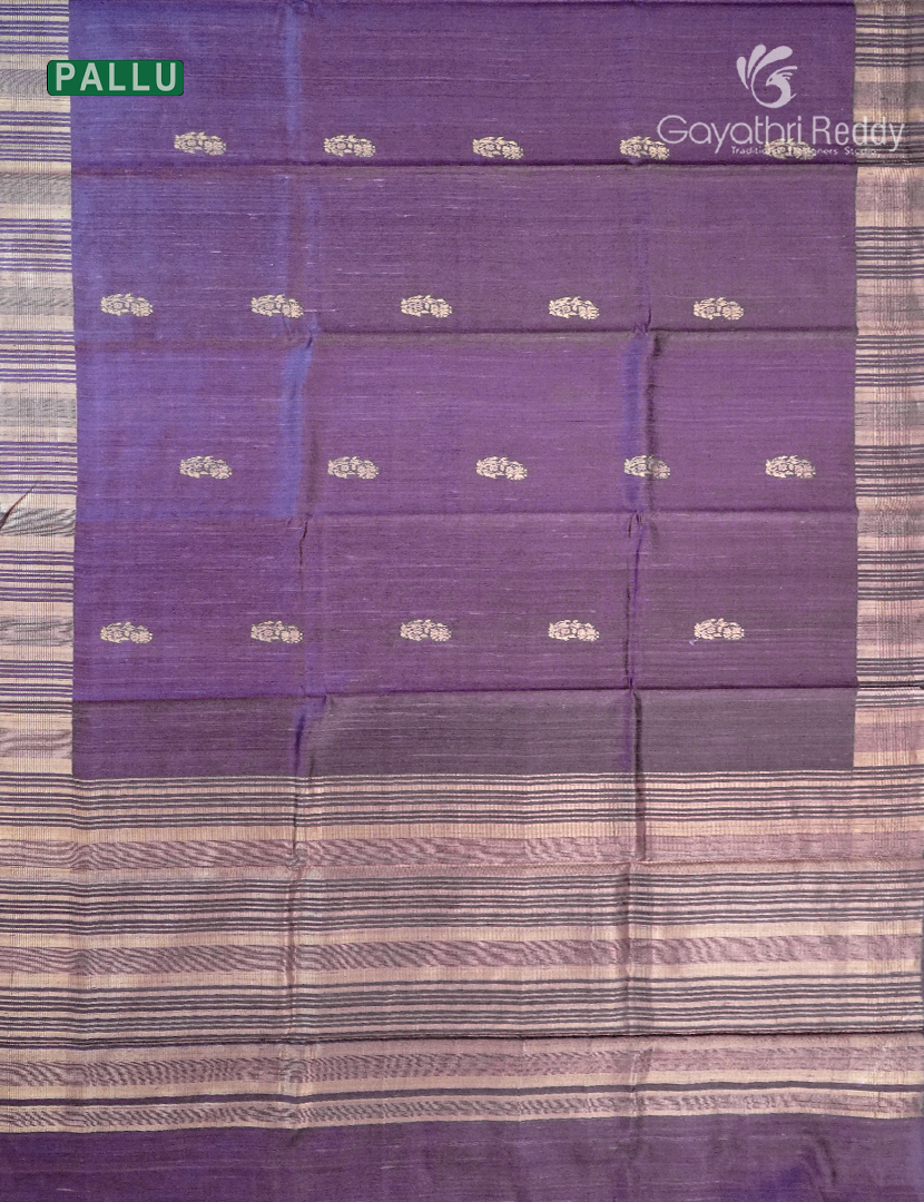 Pure Khadi Pattu Sarees in Violet
