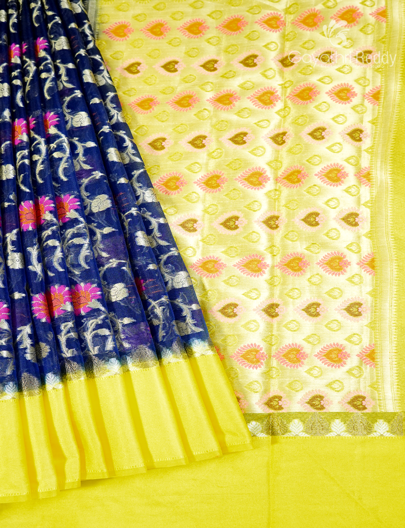 BANARAS PURE KORA COTTON SAREE-BKS153
