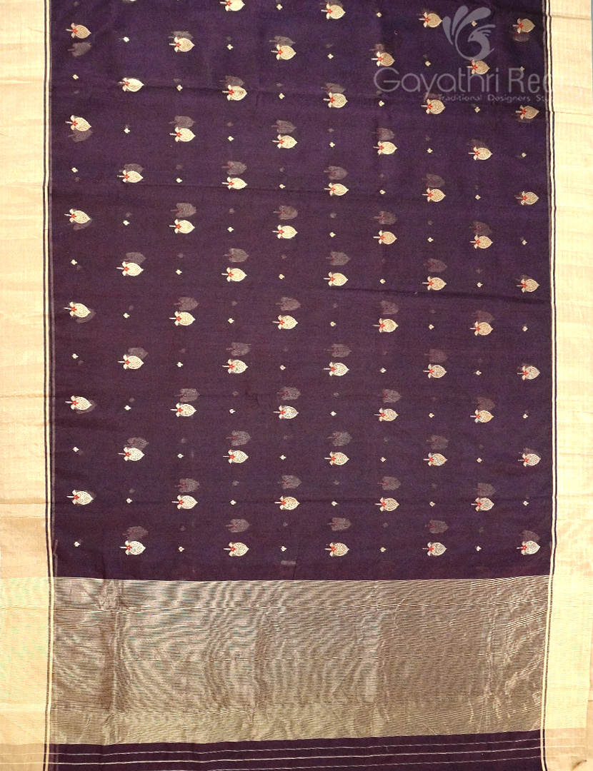 PURE CHANDERI SICO  SAREE-PCS649