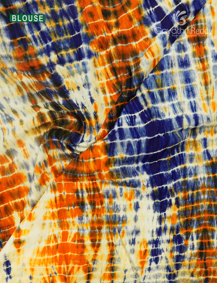 Pure MulMul Cotton Saree in Deep Royal Blue