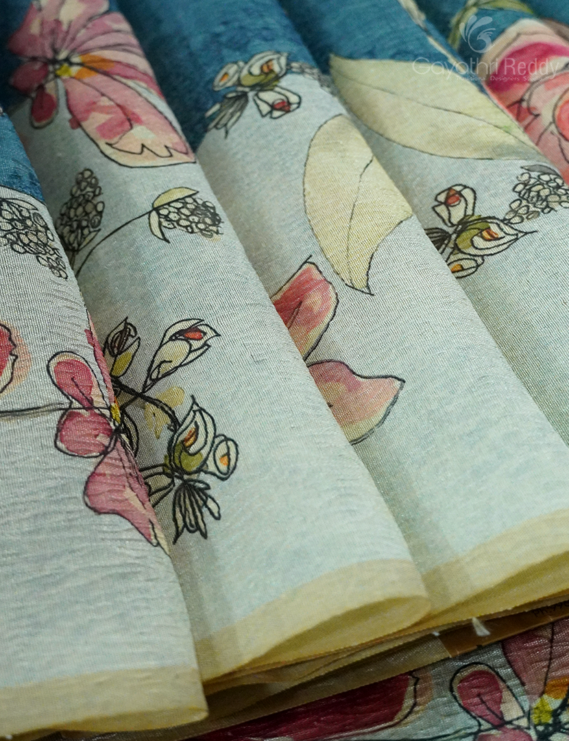 WRINKLE ORGANZA SAREE-OP581