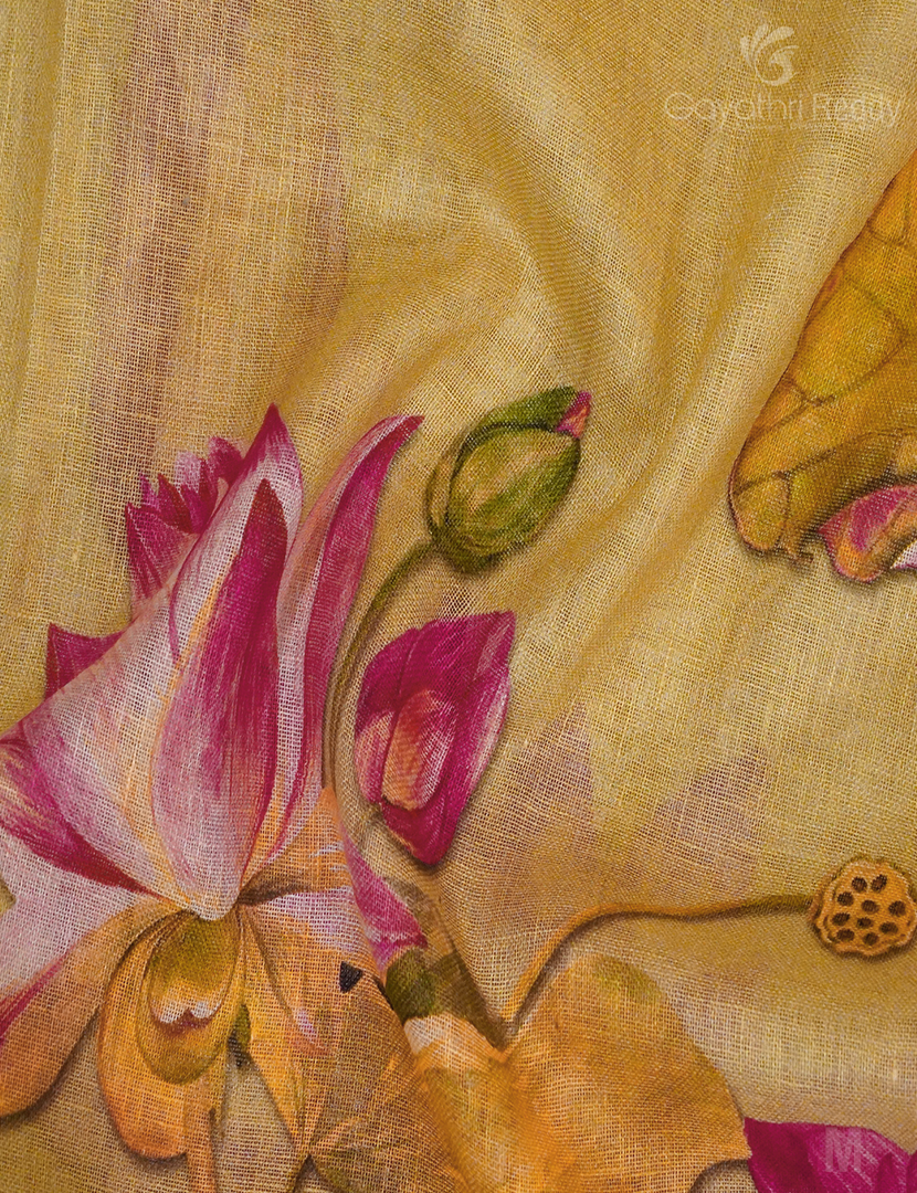 PURE LINEN SAREE-L1327