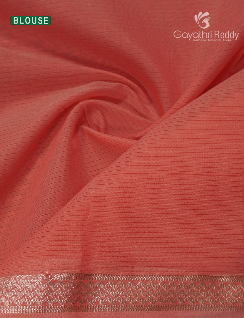 Kanchipuram Sico Saree in Light Green and Peach