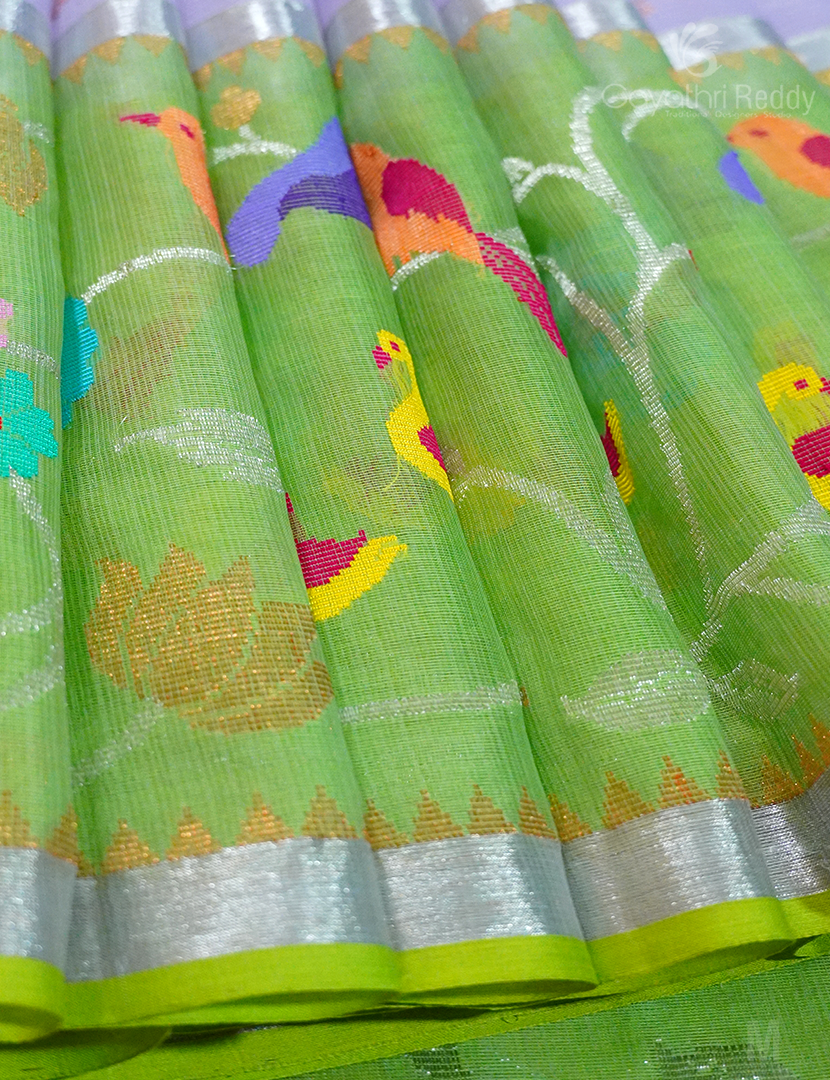 kosariii✴︎ Buy Grey Zariwork Art Silk Saree - Koskii