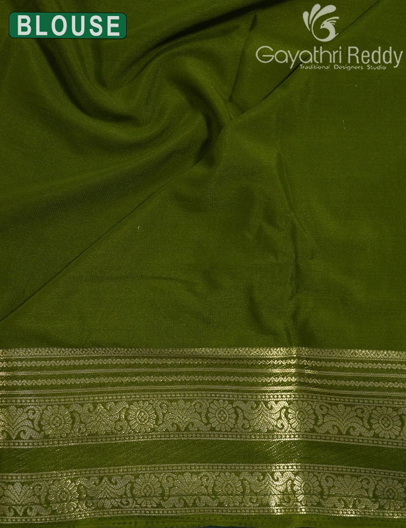 SEMI MYSORE CREPE SAREE-SMC367