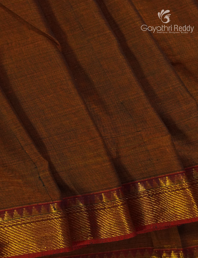 Pure Narayanpet Cotton Saree in Lime Yellow