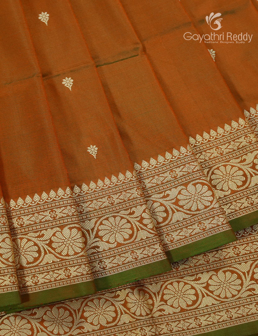 Pure Banaras Katan Silk Saree in Deep Mustard