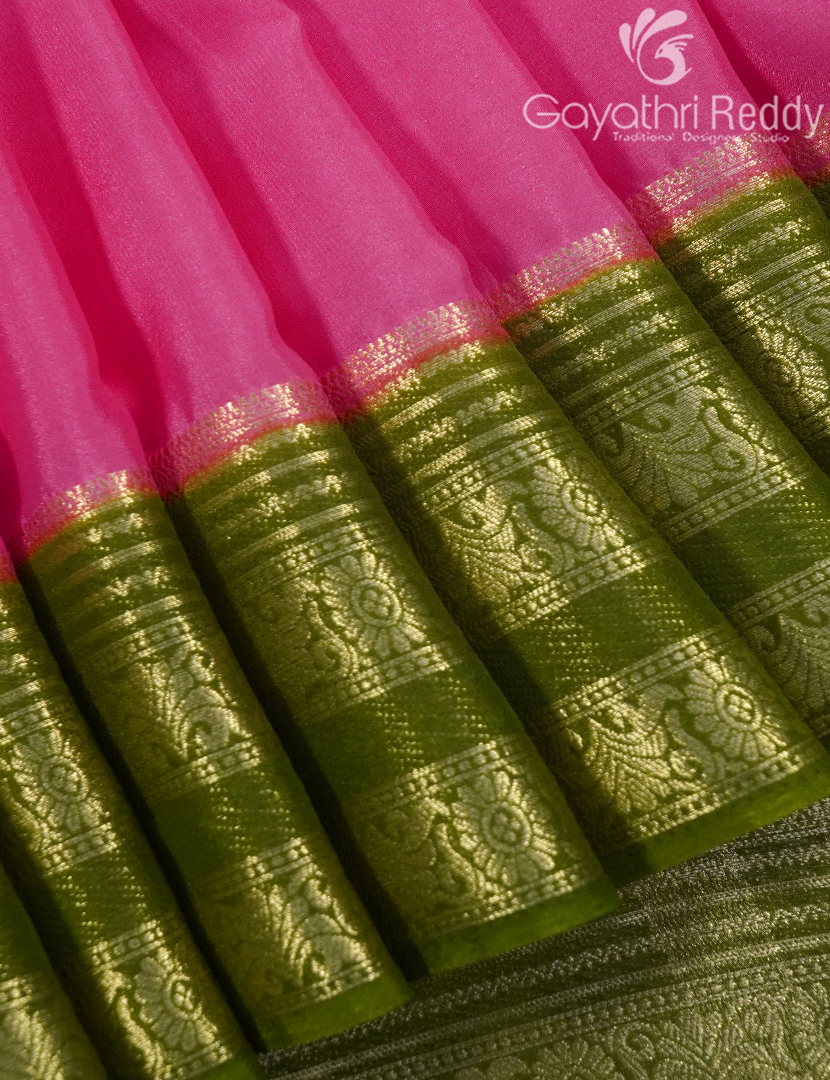SEMI MYSORE CREPE SAREE-SMC367