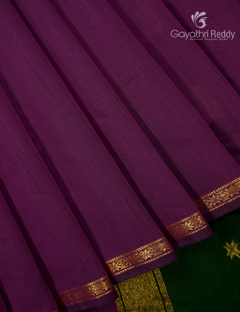 Sico Saree in Purple and Green