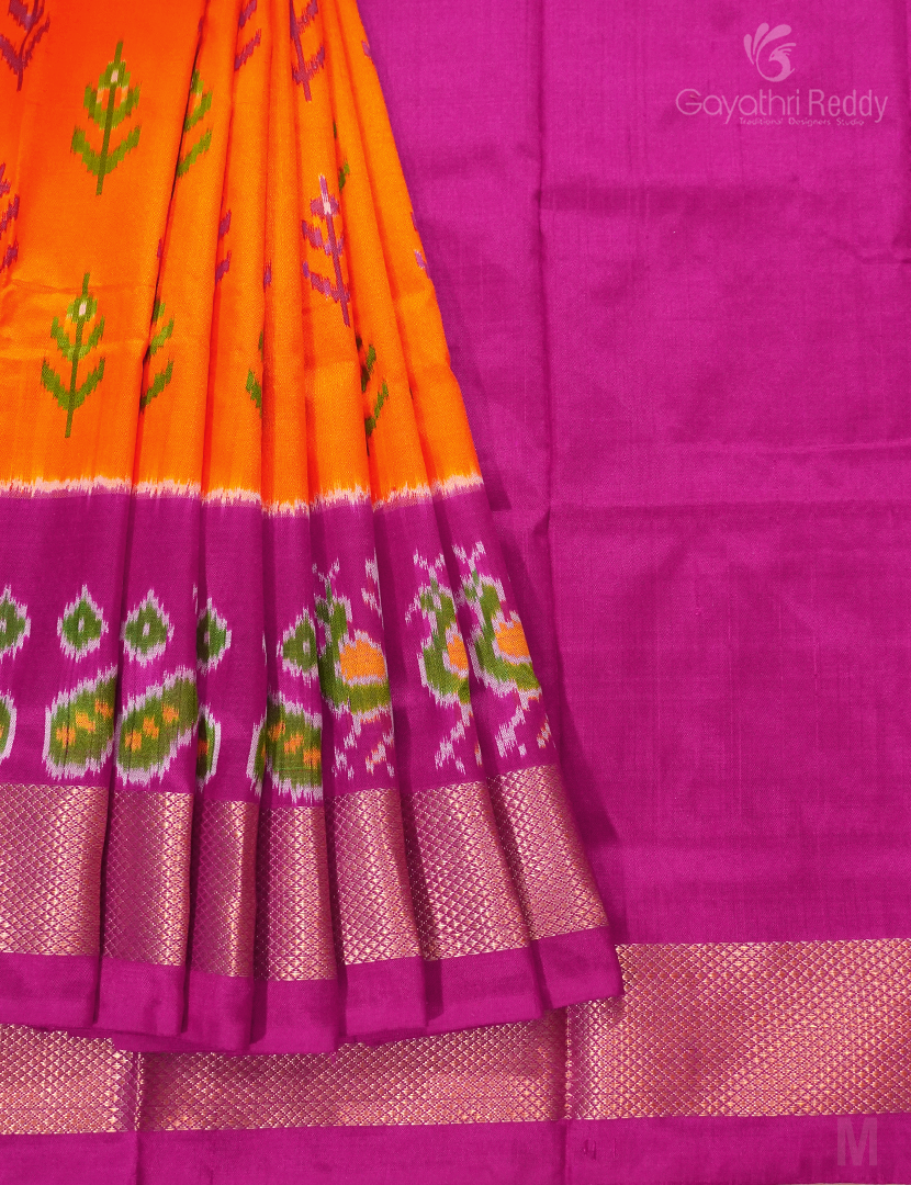 PURE IKKAT PATTU LEHANGA(ZERO SIZE)-IPL105