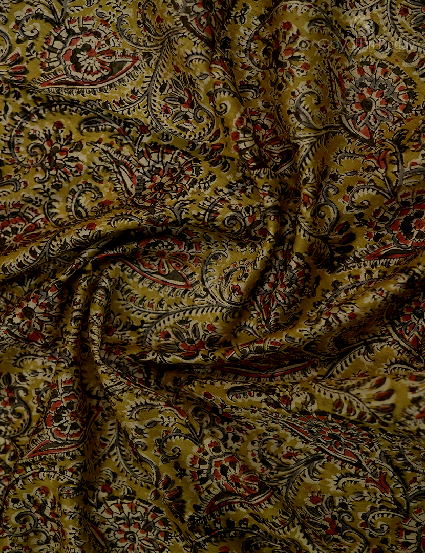 PURE KALAMKARI CHANDERI-KCS39