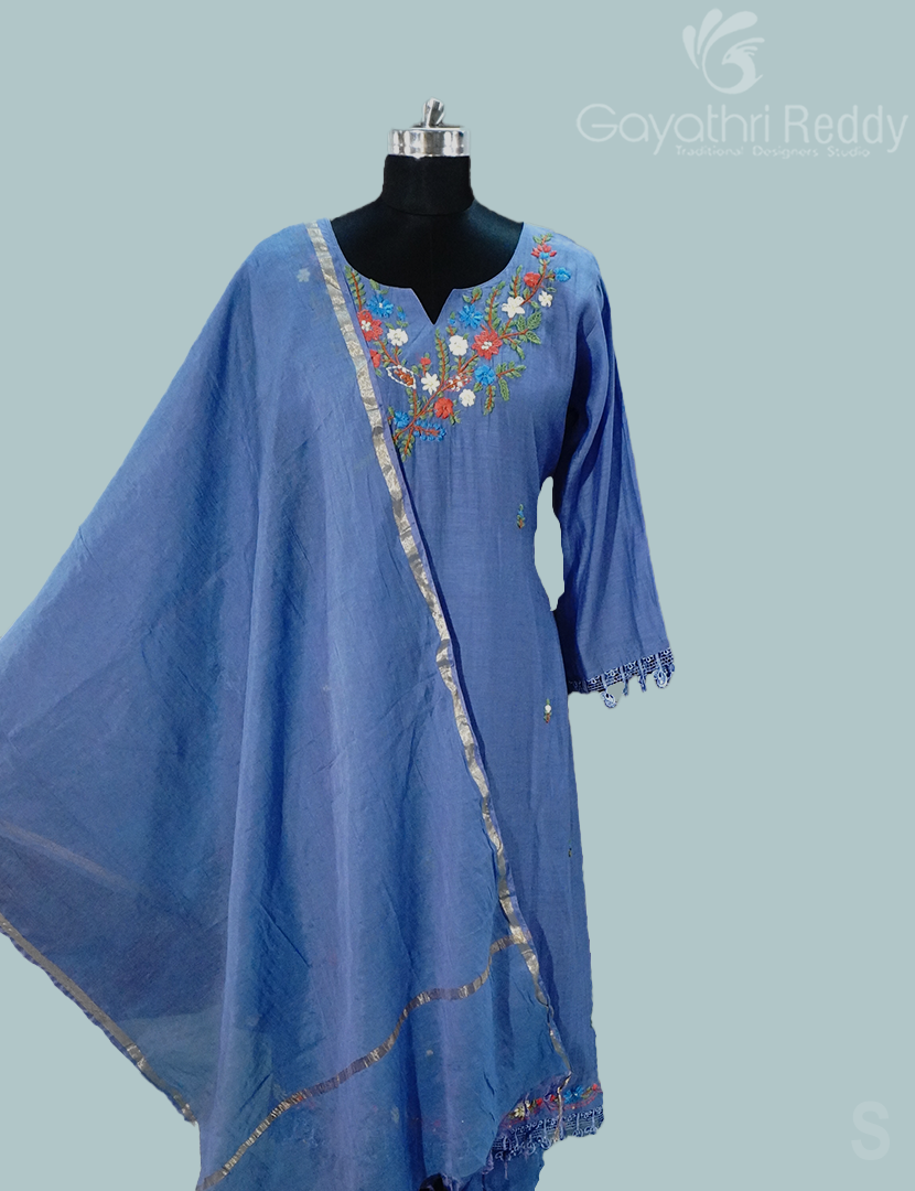 READYMADE DRESS SET(3PC)-KDS1142