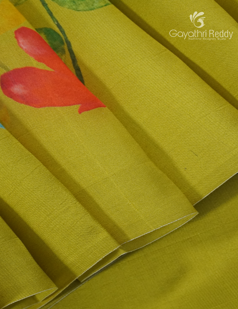 Pure Dupion Digital Print Saree-DS304