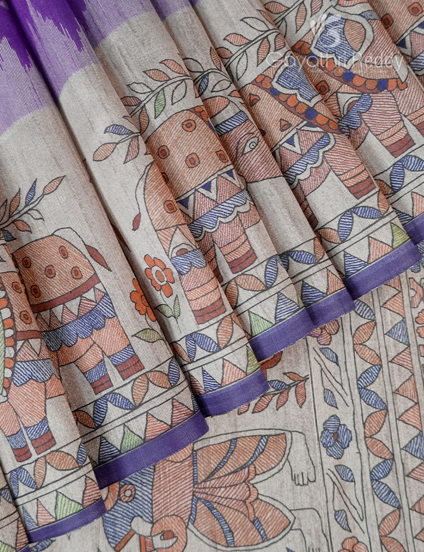 SEMI TUSSAR SAREE-ST1074