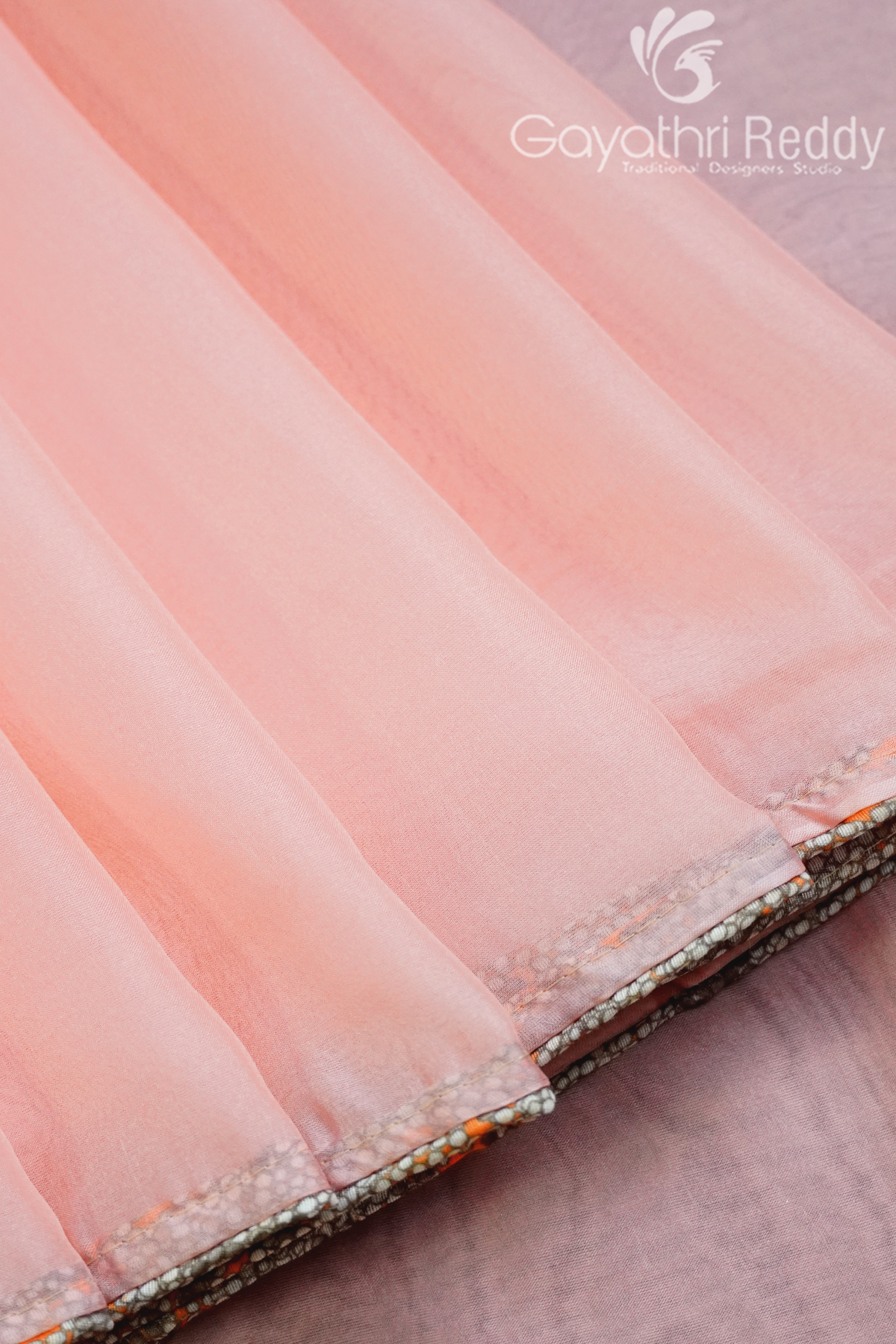FANCY ORGANZA SAREE -FO1013