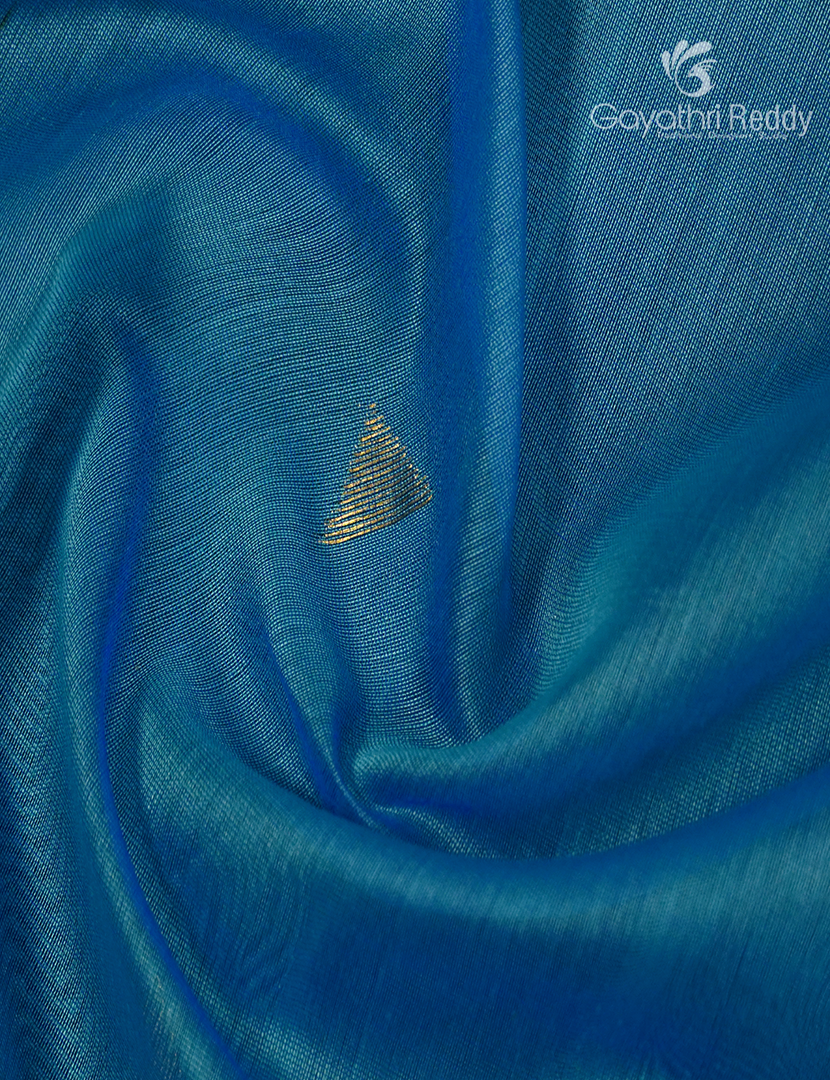 Pure Chanderi Sico Saree in Pastel Sea Green