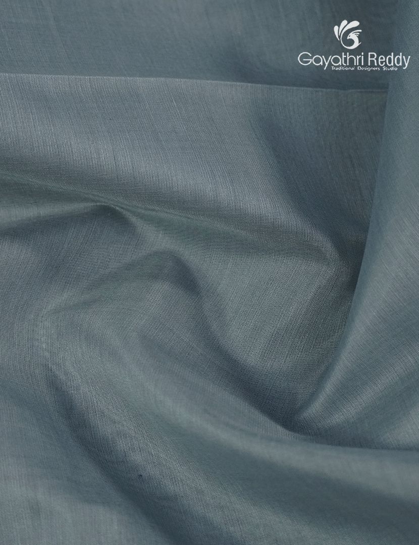 Pure Kanchipuram Sico Saree in Grey and Peacock Green