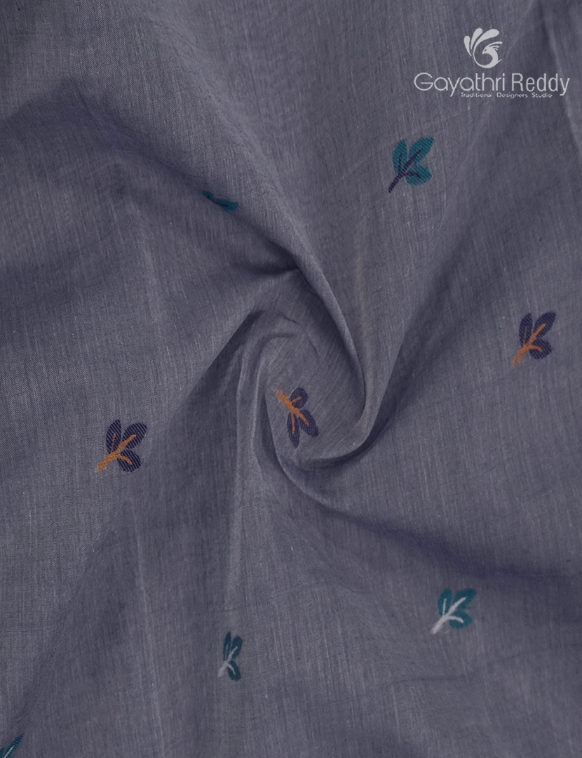 Jamdani Cotton Saree in Grey