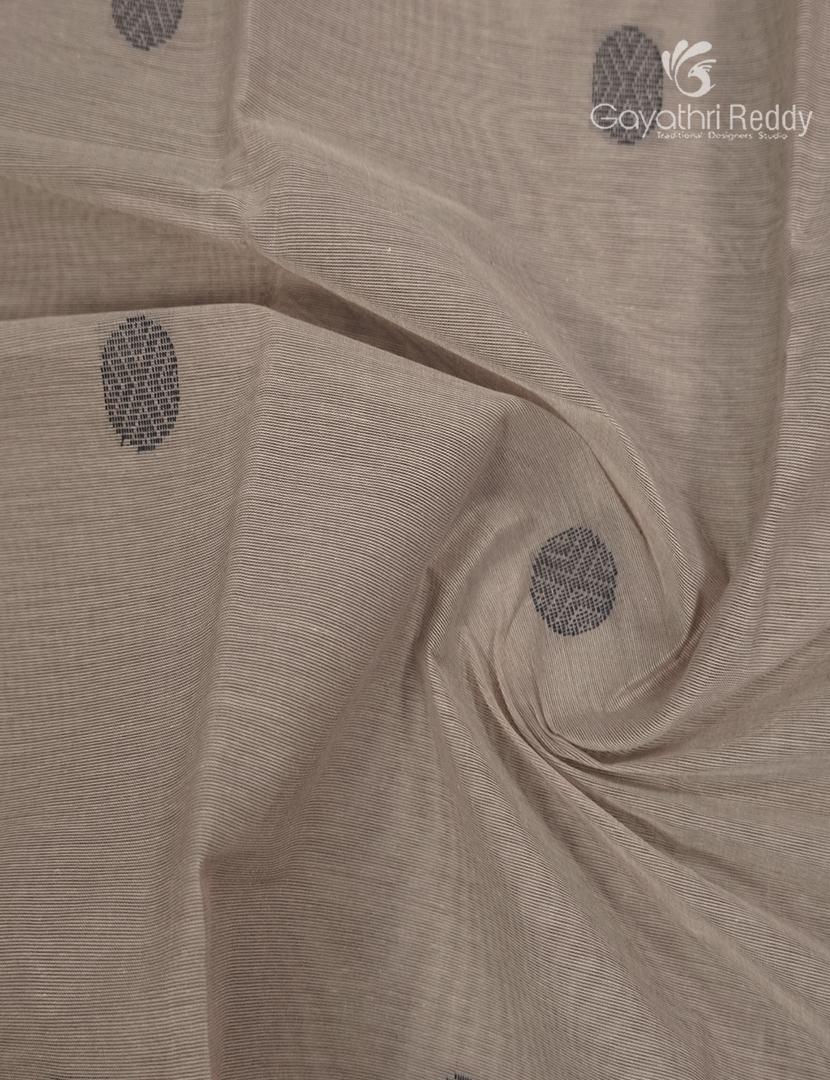Pure Kanchi Cotton Saree in Pastel Grey