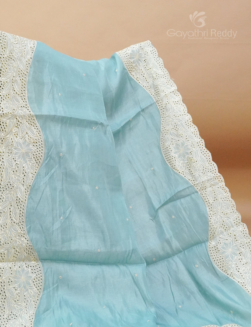 SATIN SILK CUTWORK-SCF119