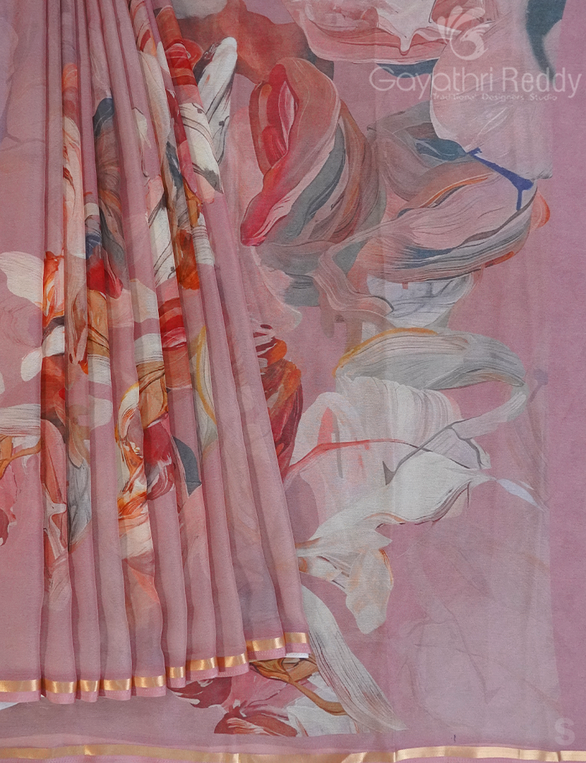 CHIFFON SAREE-SH663