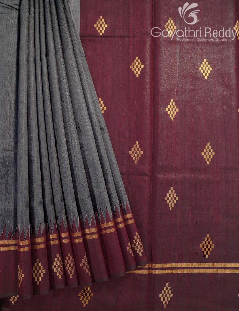 PURE KHADI PATTU SAREE-KHP1225
