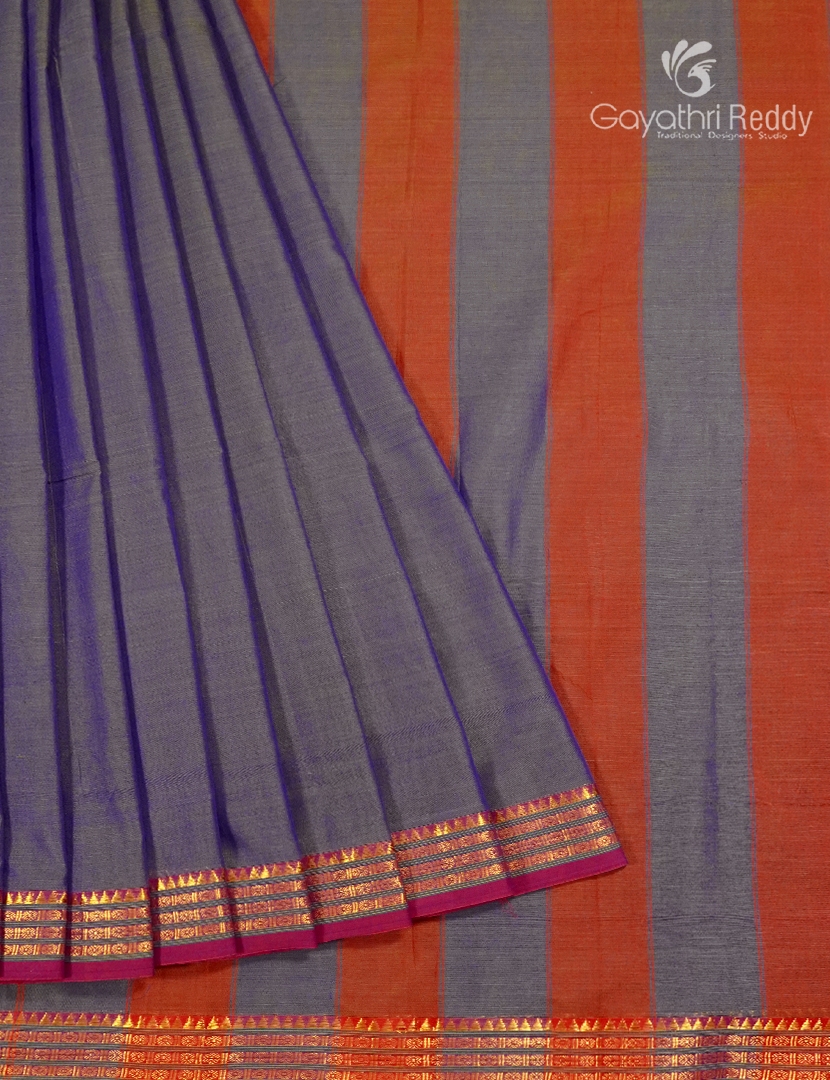 Pure Narayanpet Cotton Saree in Grey